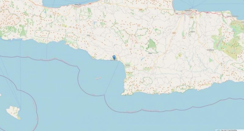 Agia Galini Großes Grundstück mit Olivenbäumen und Meerblick in der Nähe von Agia Galini Grundstück kaufen